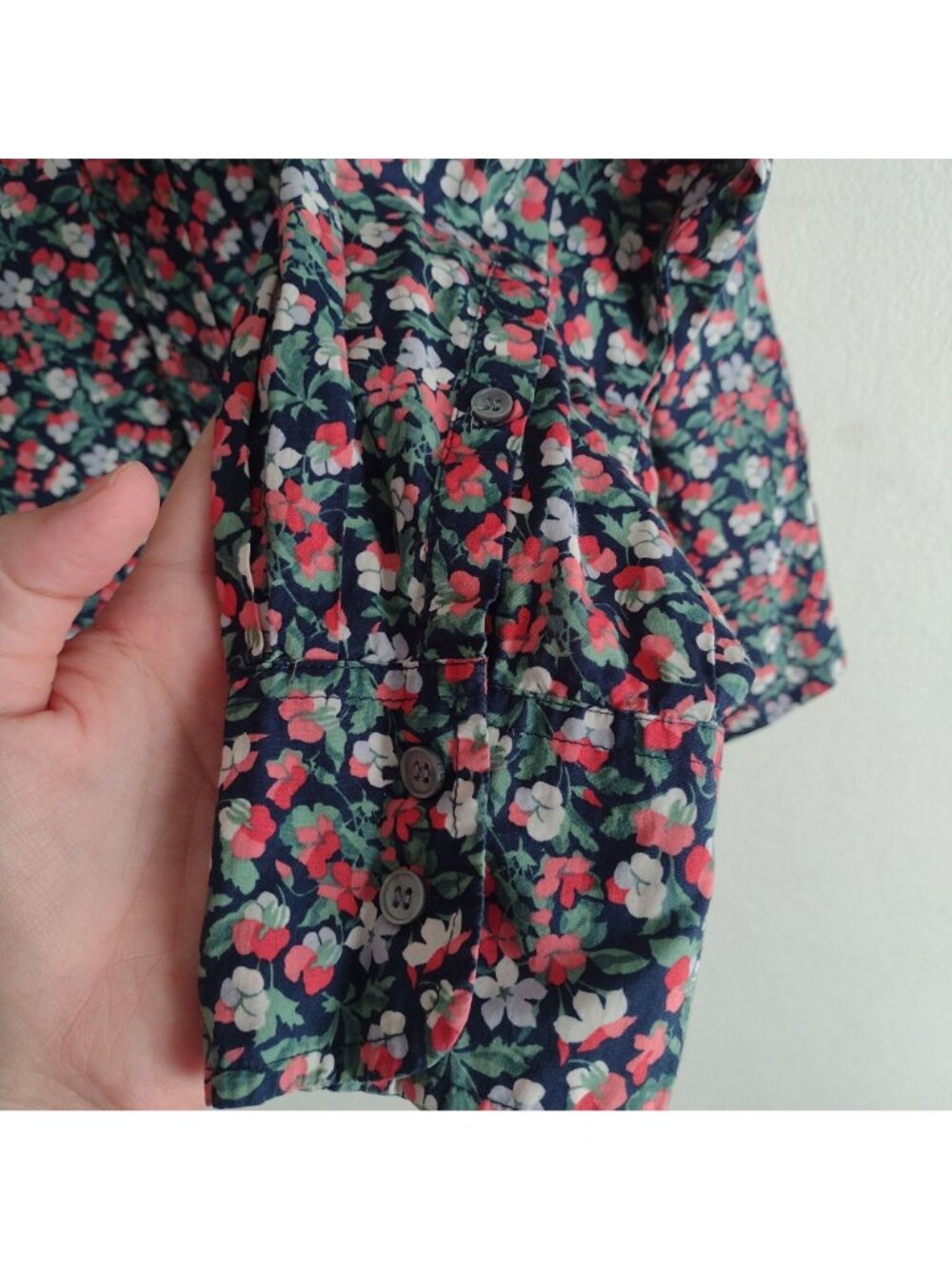 J Crew Liberty Sarah Shirt 8 Ditsy Floral Slim Perfect Blouse for Business - Picture 7 of 10